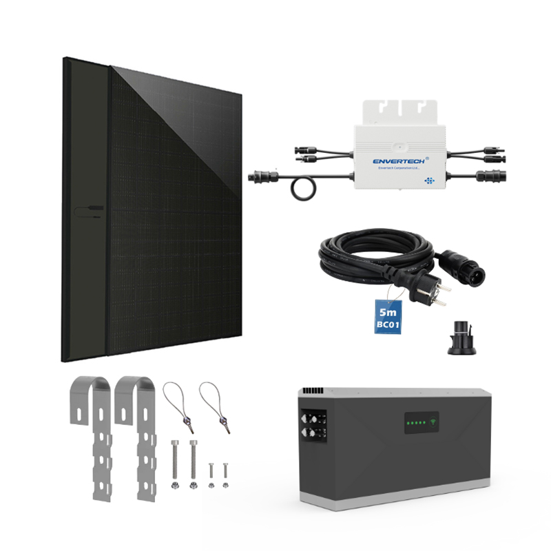 Kit solar pentru balcon 1600W cu baterie de 3kwh